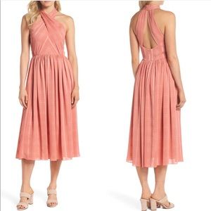 Gal Meets Glam Mia Twist Chiffon Midi Dress